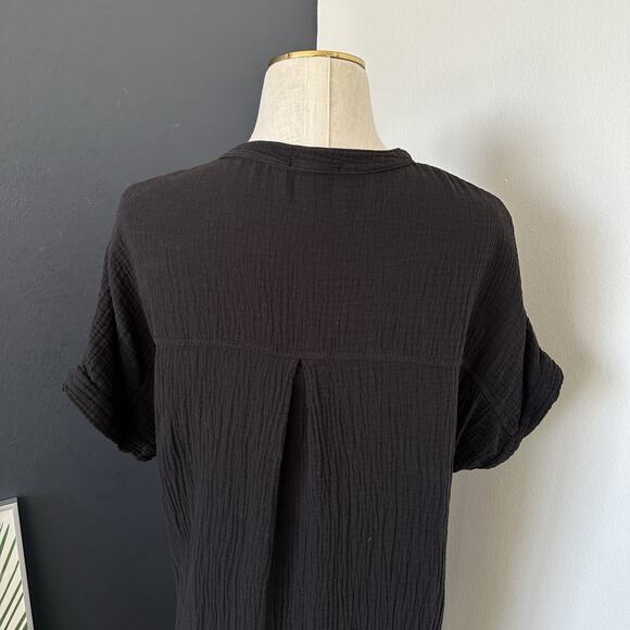 It Is Well Mandarin Gauze Dress Organic Cotton Made In California - Picture 12 of 16